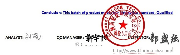 Shaanxi BLOOM Tech Co., Ltd Shaanxi BLOOM Tech Co., Ltd