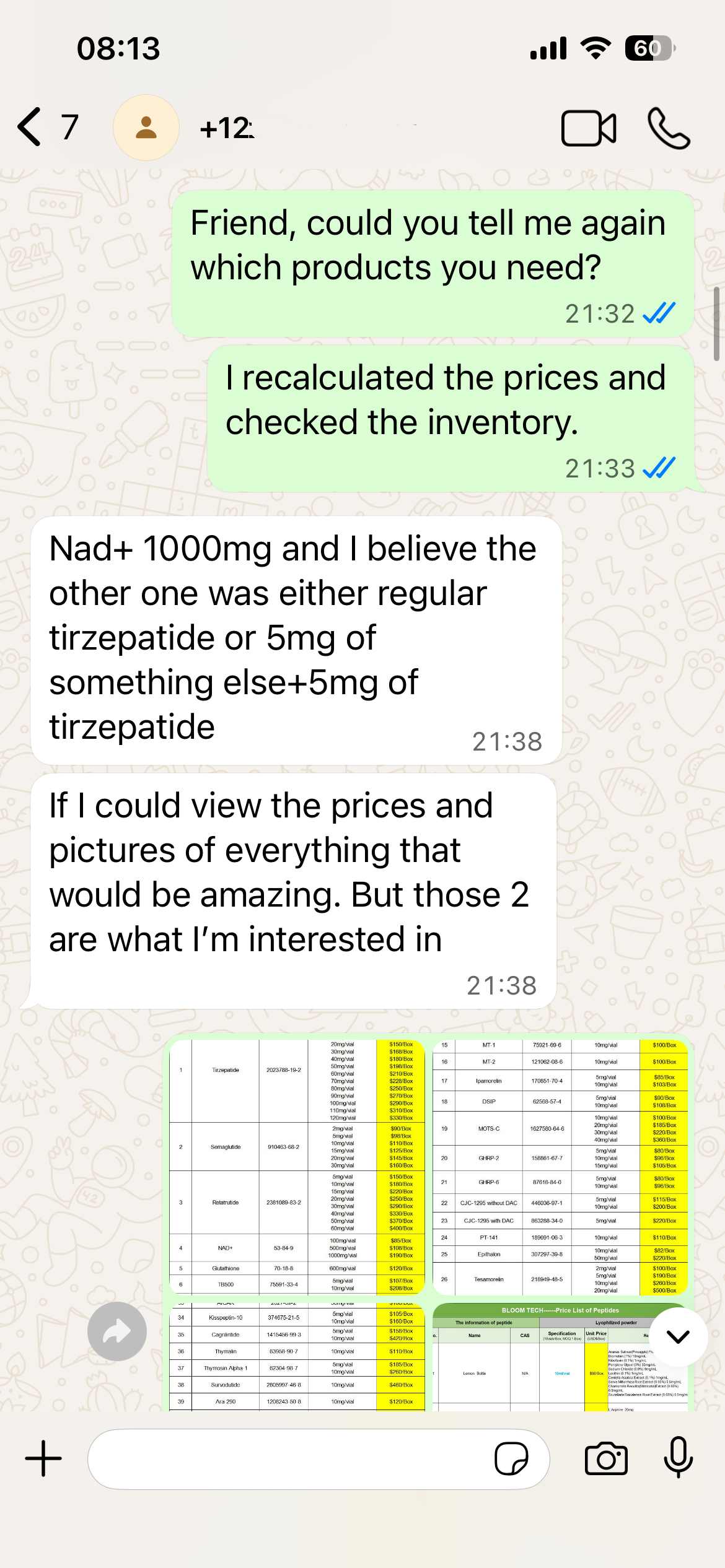 Tirzepatide feedback | Shaanxi BLOOM Tech Co., Ltd Tirzepatide feedback | Shaanxi BLOOM Tech Co., Ltd